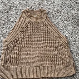 Aritzia cropped sleeveless sweater